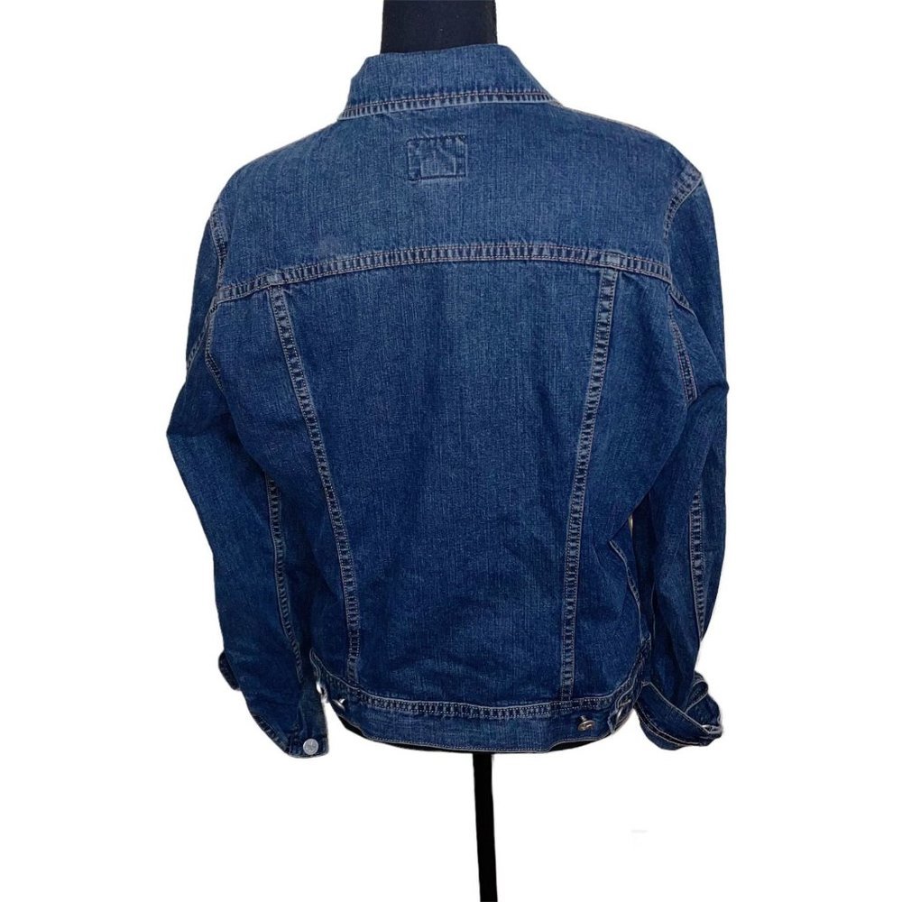 calvin klein dark blue denim jacket - Picture 3 of 8